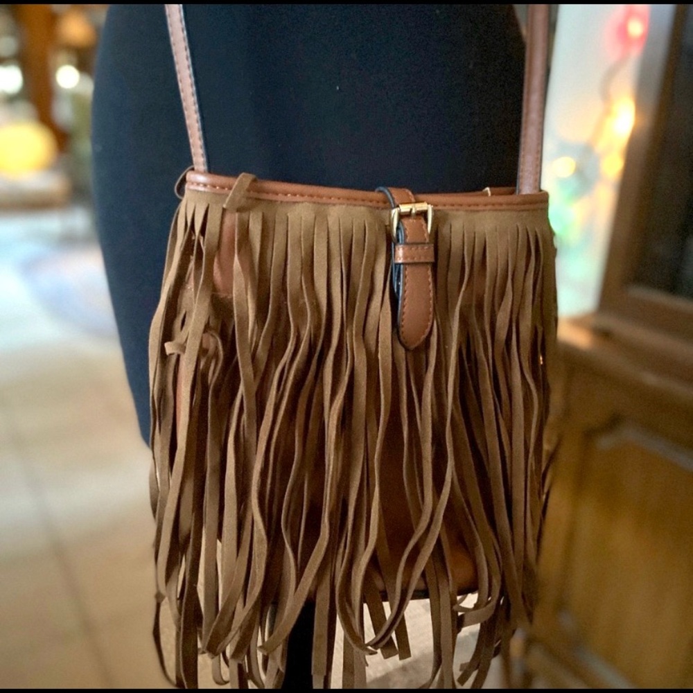 Fringed Boho Western Cross Body Bag